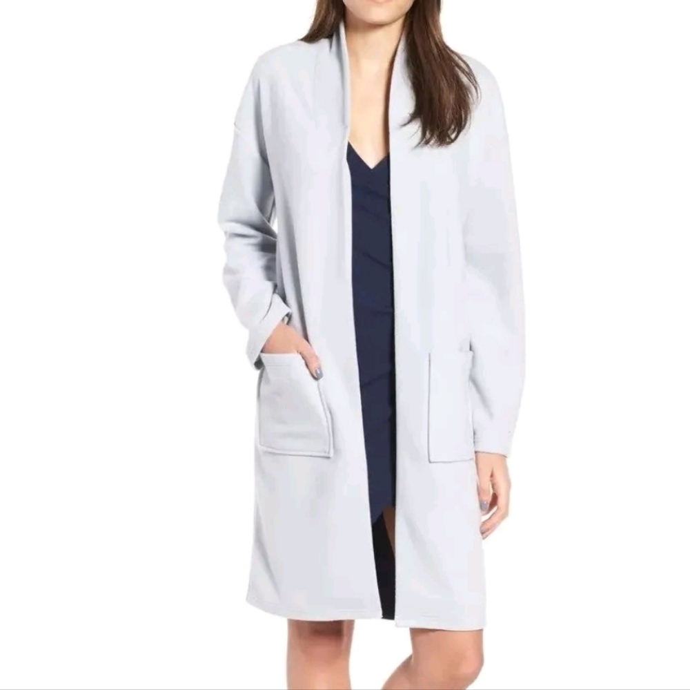 Leith Midi Brushed Coat - Size L